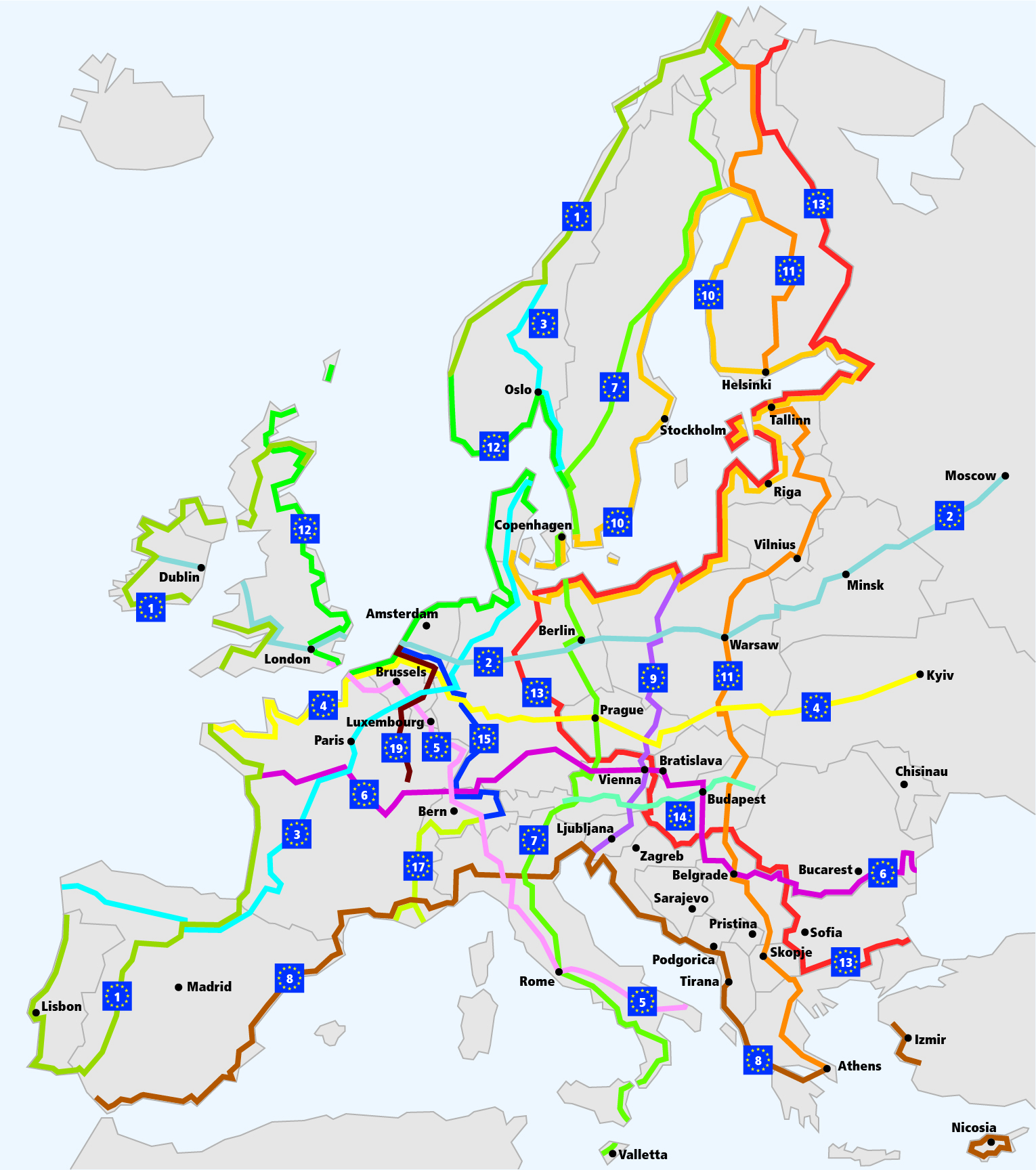 itinéraires à vélo en europe  - vélo territoires europe