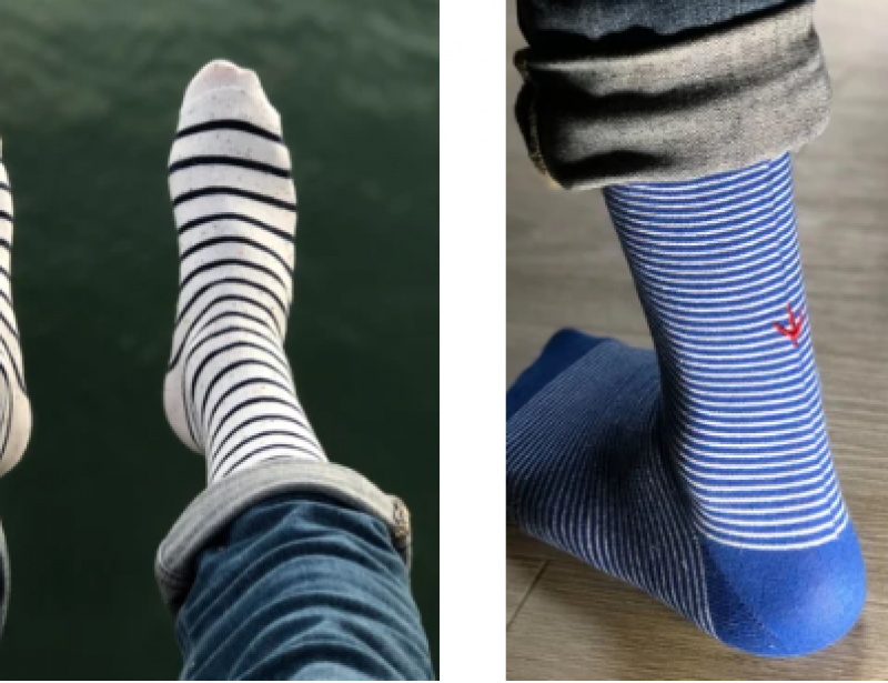 Estampille : les chaussettes françaises fabriquées à partir de matières  recyclées